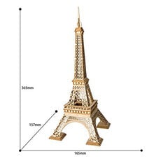 Robotime Eiffel Tower 3D dėlionė, 122 vnt kaina ir informacija | Konstruktoriai ir kaladėlės | pigu.lt