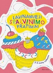 Spalvinimo knygelė Lavinamieji spalvinimo pratimai 3-5 metų vaikams цена и информация | Книжки - раскраски | pigu.lt