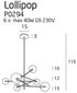 MaxLight pakabinamas šviestuvas Lollipop 6 цена и информация | Pakabinami šviestuvai | pigu.lt