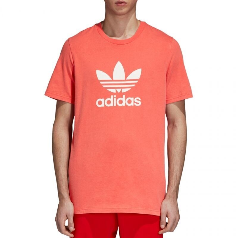 Marškinėliai vyrams Adidas Trefoil M DH5777, oranžiniai kaina ir informacija | Sportinė apranga vyrams | pigu.lt