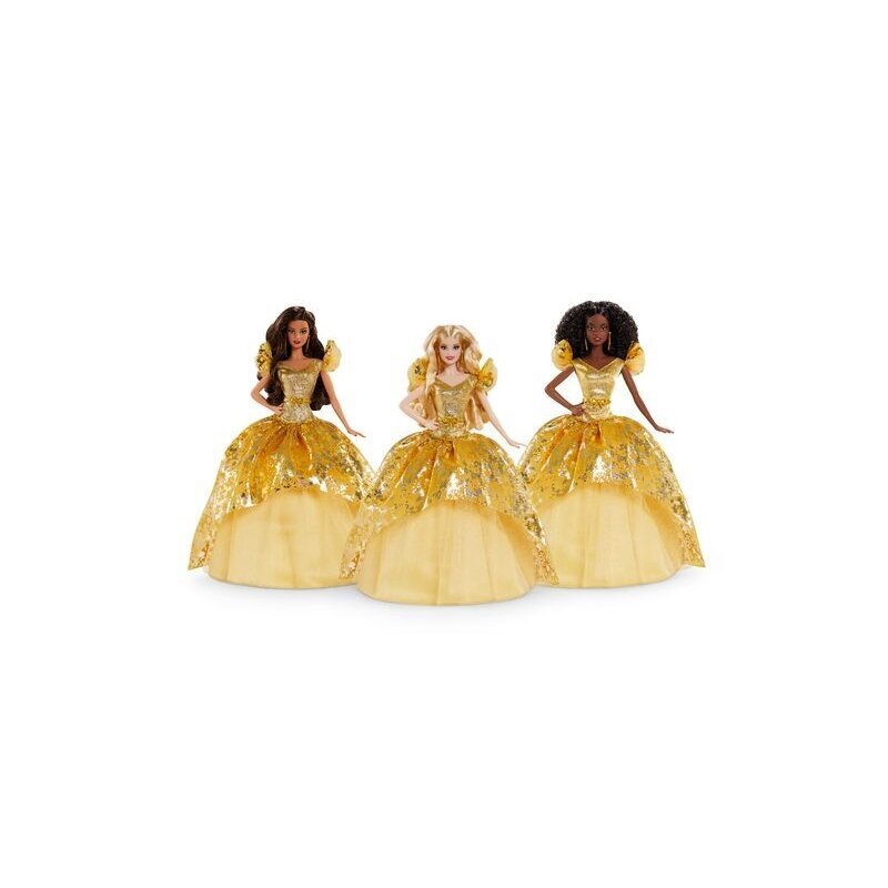 Kolekcijinė lėlė Barbie su auksine suknele, GHT54 kaina ir informacija | Žaislai mergaitėms | pigu.lt