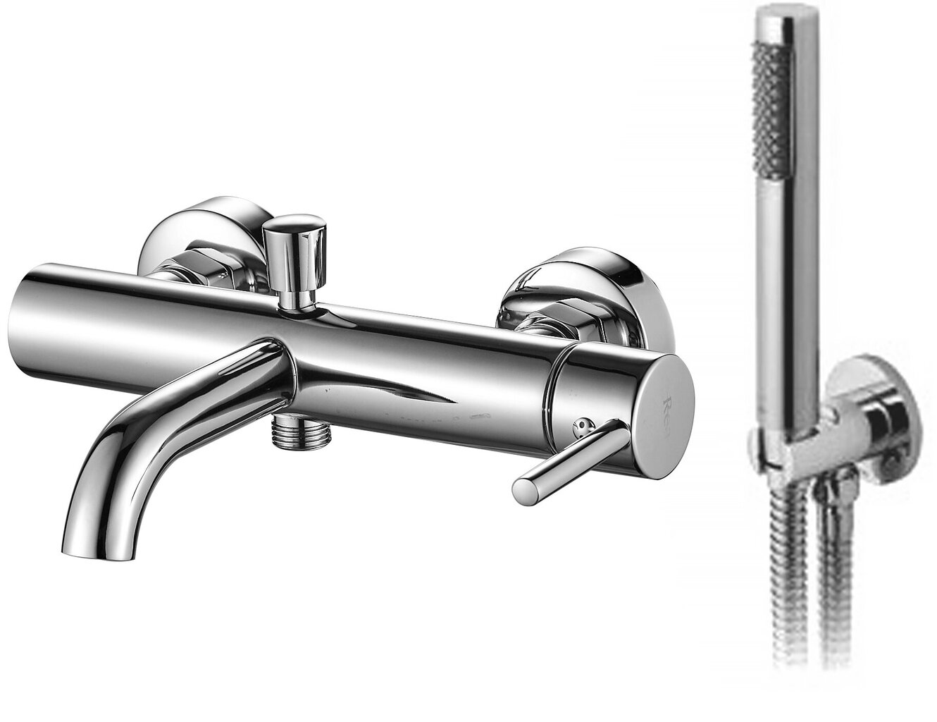 2 dalių vonios maišytuvas REA Lungo Chrome kaina ir informacija | Vandens maišytuvai | pigu.lt