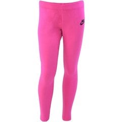 Спортивные штаны для девочек Nike G NSW TGHT Club Logo Junior 844965-615, 46096, розовые цена и информация | Брюки для девочки | pigu.lt