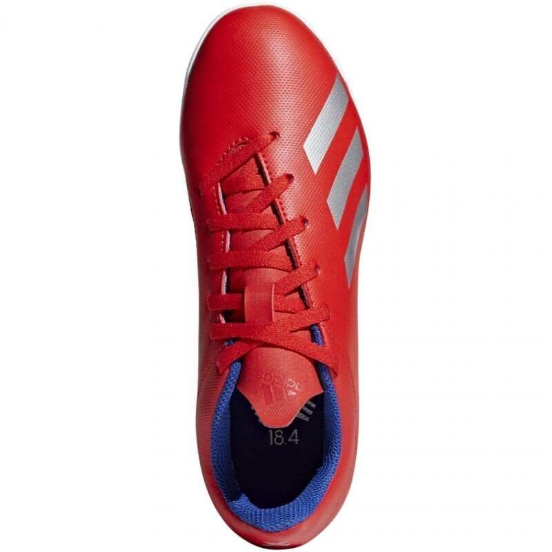 Futbolo bateliai berniukams, Adidas X 18.4 IN Jr BB9410 raudona цена и информация | Futbolo bateliai | pigu.lt