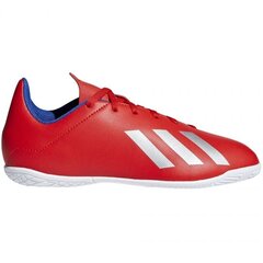 Futbolo bateliai berniukams, Adidas X 18.4 IN Jr BB9410 raudona kaina ir informacija | Futbolo bateliai | pigu.lt
