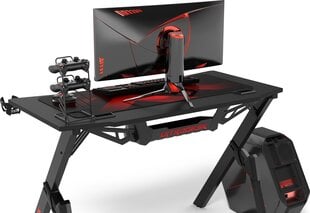 Стол игровой Ultradesk Action V2, черный цена и информация | Компьютерные, письменные столы | pigu.lt