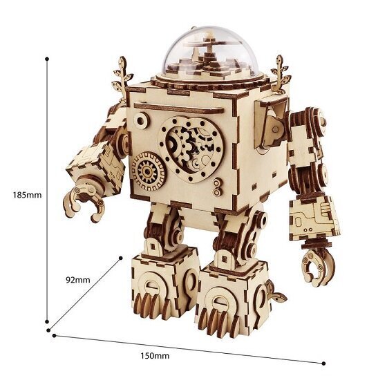 Robotime Orpheus 3D Galvosūkis, 221 vnt kaina ir informacija | Konstruktoriai ir kaladėlės | pigu.lt