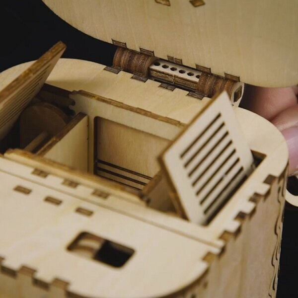 Robotime Treasure Box 3D galvosūkis, 123 vnt kaina ir informacija | Konstruktoriai ir kaladėlės | pigu.lt