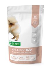 Nature's Protection Mini Junior Poultry Small Breed Dog сухой корм для собак мелких пород, 500 г цена и информация | Nature's Protection Товары для животных | pigu.lt