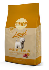 Araton Dog Adult Lamb sausas maistas suaugusiems šunims, 3 kg kaina ir informacija | Araton Gyvūnų prekės | pigu.lt