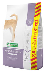 Nature's Protection Mini Adult Lamb sausas maistas šunims, 7.5 kg + 2 kg kaina ir informacija | Sausas maistas šunims | pigu.lt