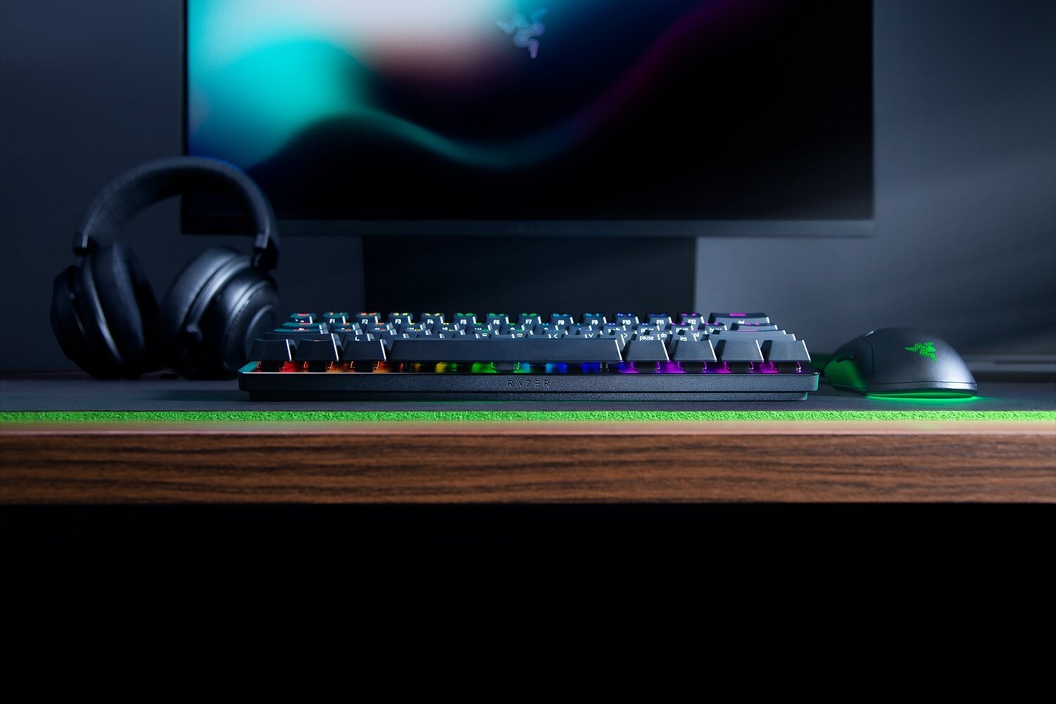 Razer Huntsman Mini RGB US Clicky Purple цена и информация | Klaviatūros | pigu.lt