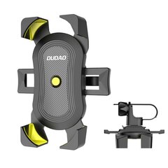 Telefono laikiklis dviračiui Dudao Bicycle Motorcycle Hirlebar Phone 360 Holder, juodas kaina ir informacija | Telefono laikikliai | pigu.lt