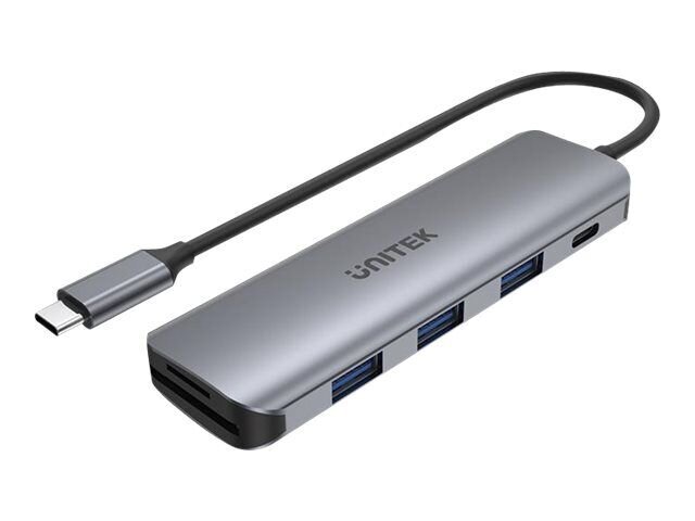 Unitek H1107C Hub, USB-C/3xUSB 3.1, 20.5 cm kaina ir informacija | Adapteriai, USB šakotuvai | pigu.lt