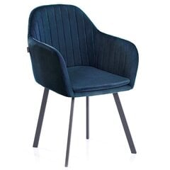 Kėdė Homede Trento, tamsiai mėlyna kaina ir informacija | Virtuvės ir valgomojo kėdės | pigu.lt