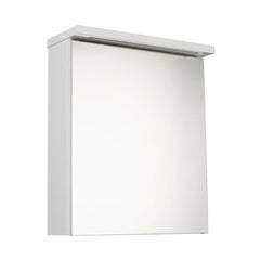 Vonios spintelė su veidrodžiu Sensea Storm LED 50 1D, balta kaina ir informacija | Vonios spintelės | pigu.lt