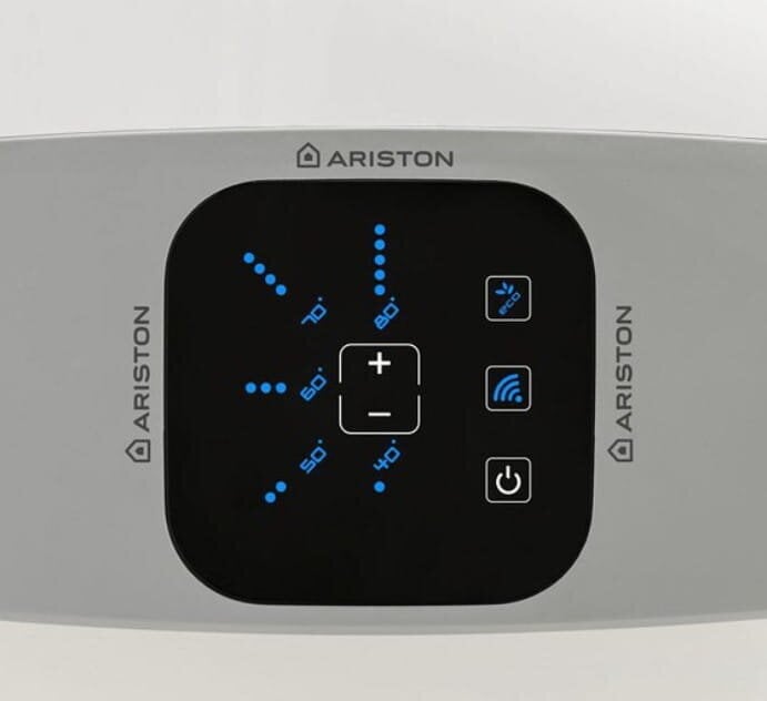 Elektrinis vandens šildytuvas „Ariston Velis EVO WIFI 50“ su išmaniuoju INTELLIGENT BLU-TECH jutikliniu skydeliu ir dušo paruošimo sistema kaina ir informacija | Vandens šildytuvai | pigu.lt