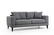 Sofa Artie Nordic 180, tamsiai pilka kaina ir informacija | Sofos | pigu.lt