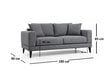 Sofa Artie Nordic 180, tamsiai pilka kaina ir informacija | Sofos | pigu.lt