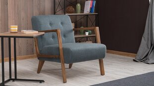 Кресло Artie Kemer, синее/коричневое цена и информация | Кресла в гостиную | pigu.lt
