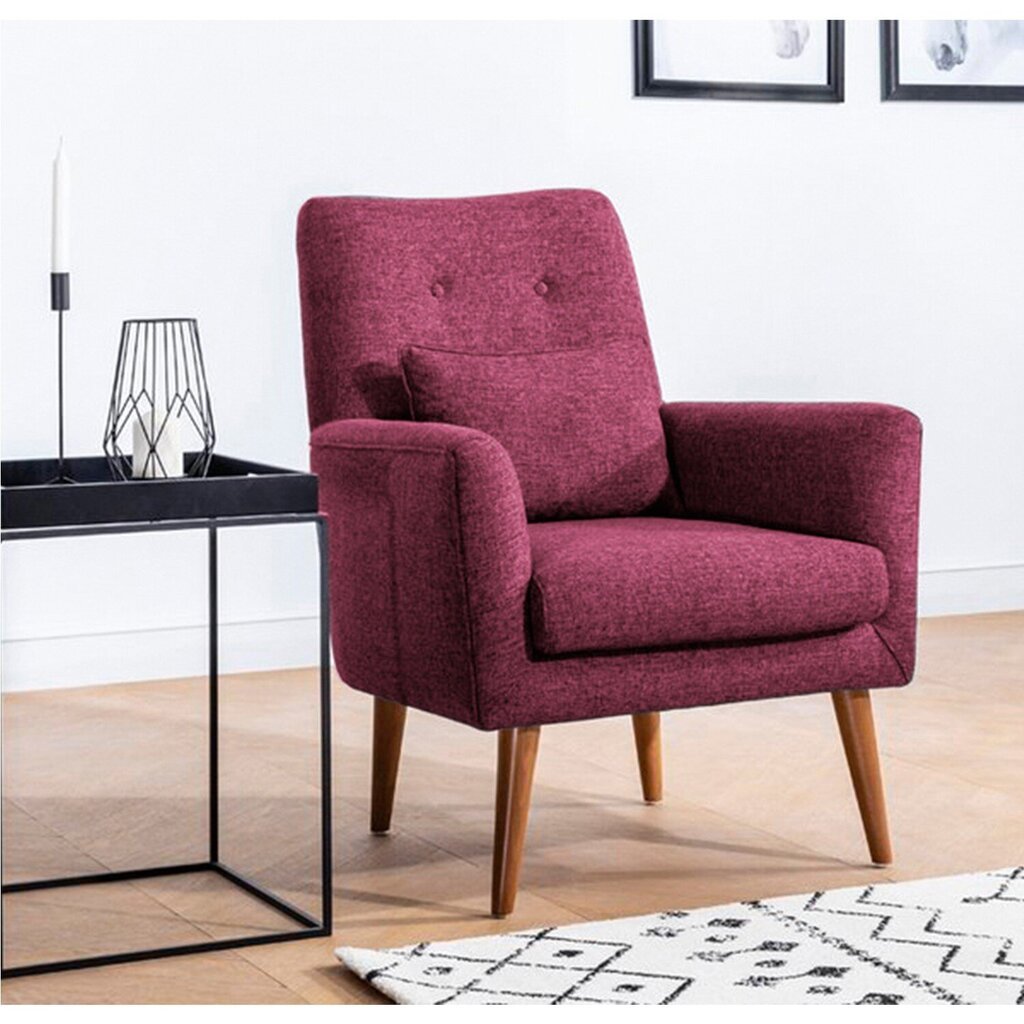 Fotelis Artie Zeni, violetinis kaina ir informacija | Svetainės foteliai | pigu.lt