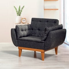 Кресло Artie Fiona, темно-серое цена и информация | Кресла в гостиную | pigu.lt