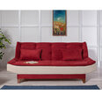Sofa Artie Kelebek, raudona/kreminės spalvos