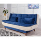 Sofa Artie Kelebek, tamsiai mėlyna/kreminės spalvos kaina ir informacija | Sofos | pigu.lt