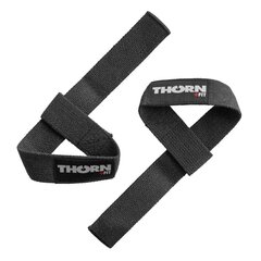 Riešo dirželis Thorn + Fit LIFTING STRAPS BLACK kaina ir informacija | Svoriai, svarmenys, štangos | pigu.lt