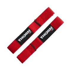 Ремешок на запястье Thorn + Fit LIFTING STRAPS RED цена и информация | Гантели, штанги, гири | pigu.lt