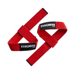 Riešo dirželis Thorn + Fit LIFTING STRAPS RED kaina ir informacija | Svoriai, svarmenys, štangos | pigu.lt