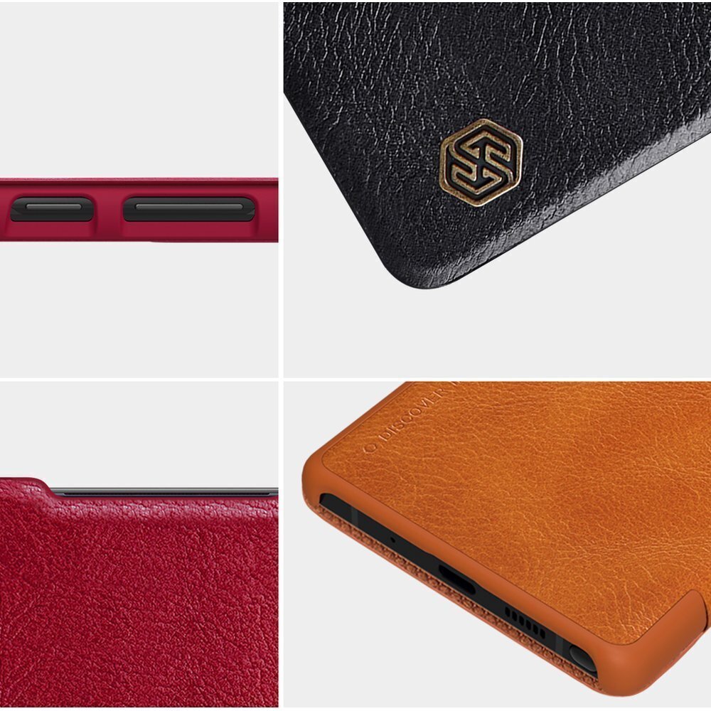 Nillkin Qin original leather dėklas skirtas Samsung Galaxy Note 20, Juoda kaina ir informacija | Telefono dėklai | pigu.lt