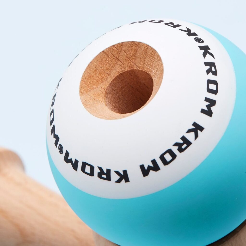 Klasikinis Japoniškas žaislas Krom Kendama POP Light Blue kaina ir informacija | Stalo žaidimai, galvosūkiai | pigu.lt