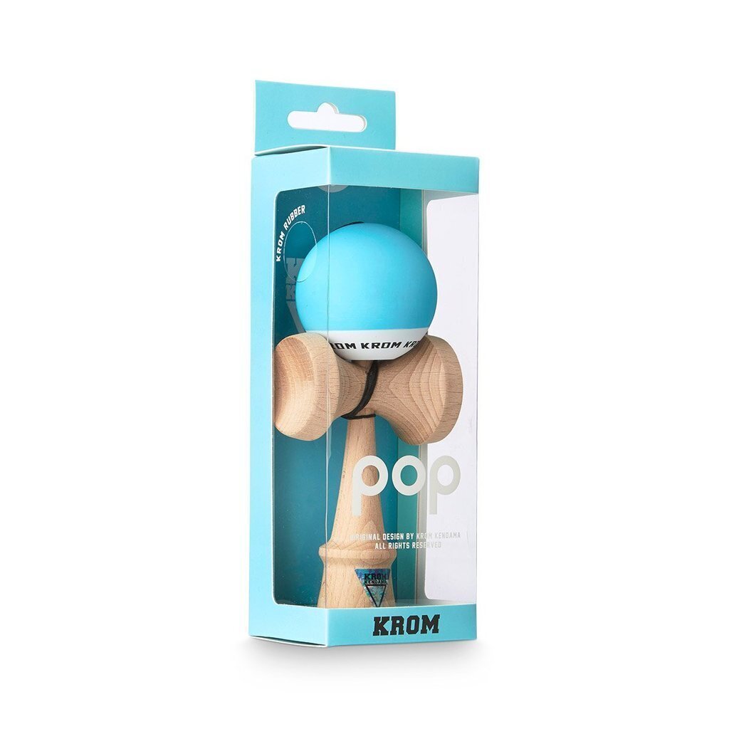 Klasikinis Japoniškas žaislas Krom Kendama POP Light Blue kaina ir informacija | Stalo žaidimai, galvosūkiai | pigu.lt