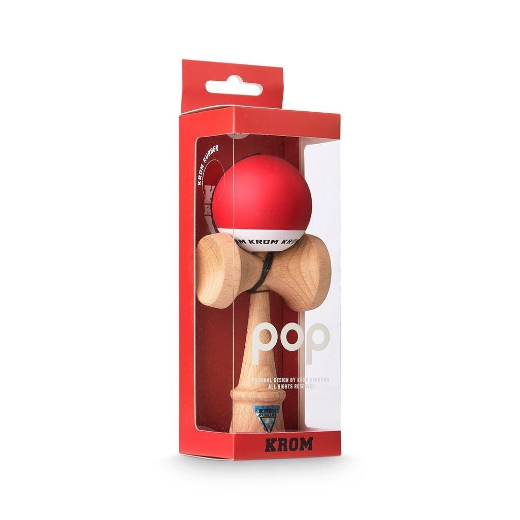 Klasikinis Japoniškas žaislas Krom Kendama POP Red kaina ir informacija | Stalo žaidimai, galvosūkiai | pigu.lt