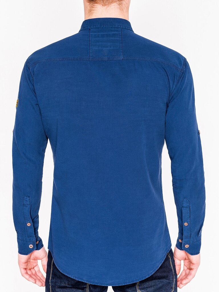 Vyriški tamsiai mėlynos spalvos marškiniai "Delora" цена и информация | Vyriški marškiniai | pigu.lt