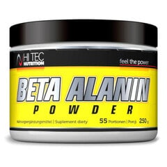 Beta alaninas Hi Tec Beta Alanin Powder, 250 g kaina ir informacija | Azoto oksido skatintojai | pigu.lt