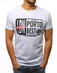 Футболка Porto, белая цена и информация | Мужские футболки | pigu.lt