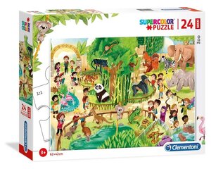 Головоломка Clementoni Maxi Zoo 24 д. цена и информация | Пазлы | pigu.lt