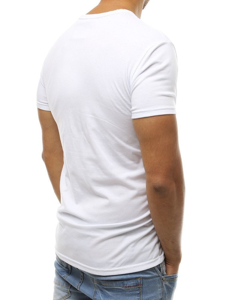Marškinėliai vyrams Jisol, balti цена и информация | Vyriški marškinėliai | pigu.lt