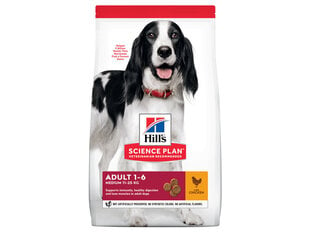Hill's Science Plan vidutinio dydžio šunims su vištiena, 14 kg kaina ir informacija | Sausas maistas šunims | pigu.lt