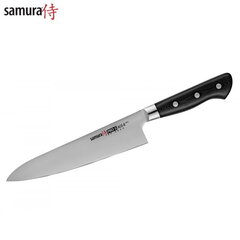 Кухонный нож Samura PRO-S Европейского Шевповора 200 мм из AUS 8 японской стали 58 HRC цена и информация | Ножи и аксессуары для них | pigu.lt