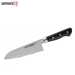 Универсальный кухонный нож Samura PRO-S Santoku, 180mm из AUS 8 Японской стали 58 HRC цена и информация | Ножи и аксессуары для них | pigu.lt