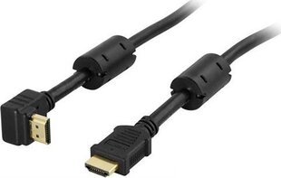 DELTACO Deltaco HDMI-1020V - HDMI kabel vinklet kaina ir informacija | Kabeliai ir laidai | pigu.lt