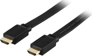 Deltaco HDMI-1030F, HDMI, 3 m kaina ir informacija | Kabeliai ir laidai | pigu.lt