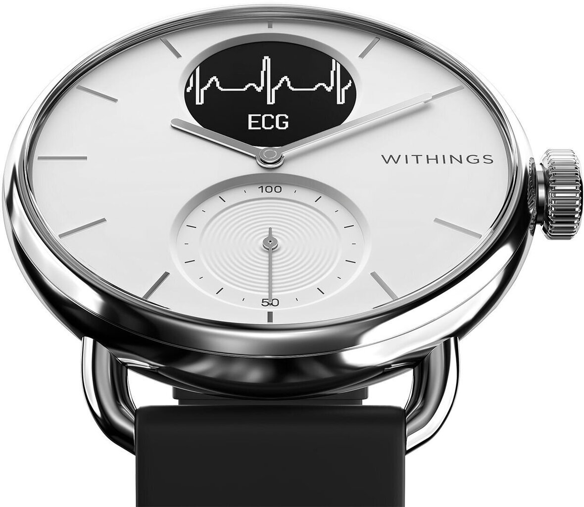 Withings ScanWatch (42 mm) White kaina ir informacija | Išmanieji laikrodžiai (smartwatch) | pigu.lt