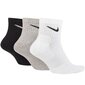 Sportinės kojinės vyrams Nike Everyday Cushioned Ankle SX7667 901, 3 poros kaina ir informacija | Vyriškos kojinės | pigu.lt