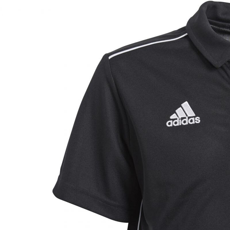 Futbolo marškinėliai berniukams Adidas Core 18 Polo Junior CE9038, juodi kaina ir informacija | Marškinėliai berniukams | pigu.lt