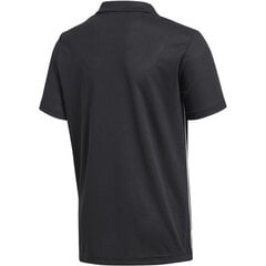 Futbolo marškinėliai berniukams Adidas Core 18 Polo Junior CE9038, juodi kaina ir informacija | Marškinėliai berniukams | pigu.lt