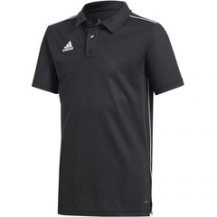 Футболка для мальчиков Adidas Core 18 Polo Junior CE9038, черная цена и информация | Рубашки для мальчиков | pigu.lt